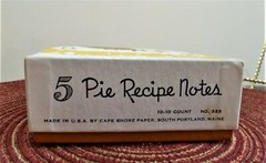 RARE 1950’S HAYDN S PEARSON RECIPE CARDS, 10 CARDS 5 PIES COMPLETE,UNUSED IN BOX