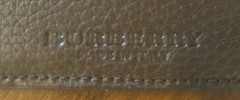 NEW Burberry Pebbled Brown Leather Blank Book w Gold Edging 4.5 X 5.5 Inches