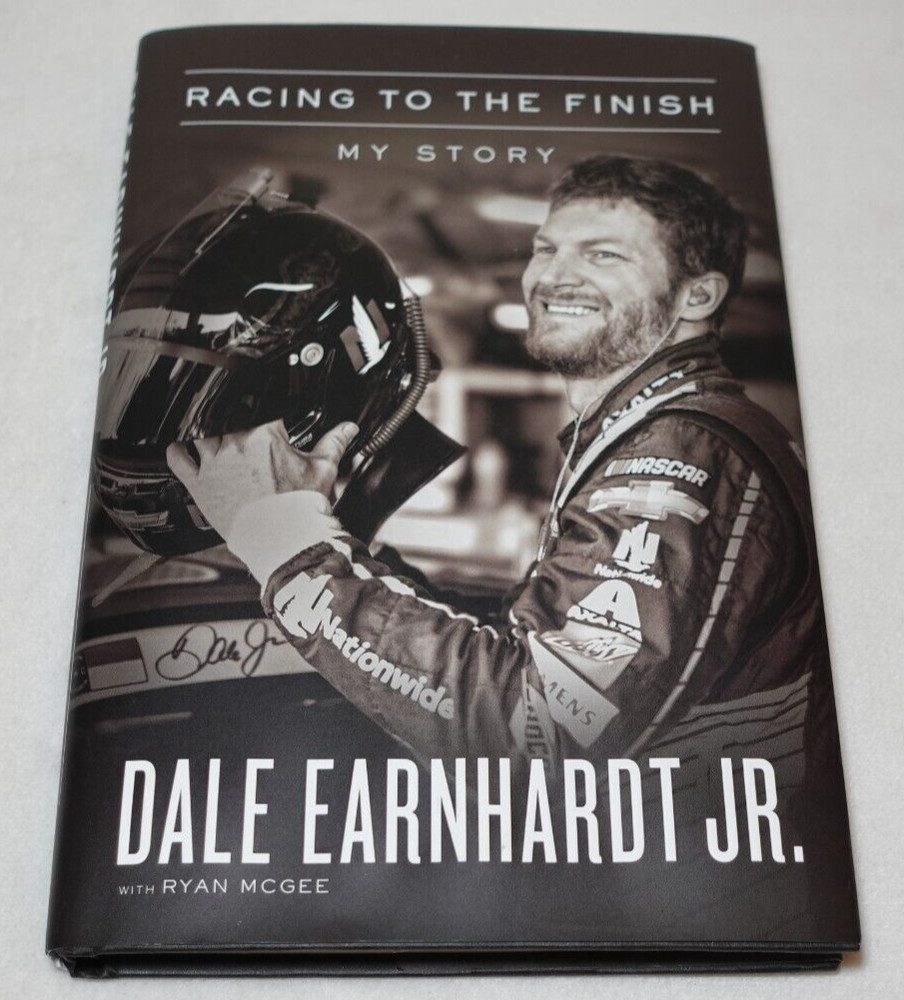 Dale Earnhardt Jr. SIGNED Racing to the Finish My Story Original Hardcover Book