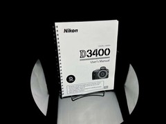 Nikon D3400 User Manual Instructions Guide Coil Bound – 136 Pages