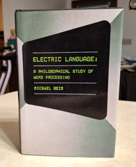 Electric Language Philosophical Study Word Processing Vintage Computing Book