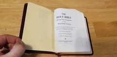 KJV Holy Bible References Red Letter Leather 1972 Nelson Letter 345 BG 4.5″ x 6″