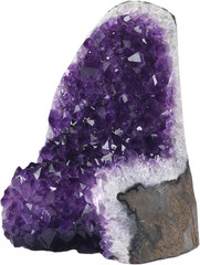 Natural Amethyst Cluster with Polished Edges [4 to 5 Lb.] Real Raw Geode Healing