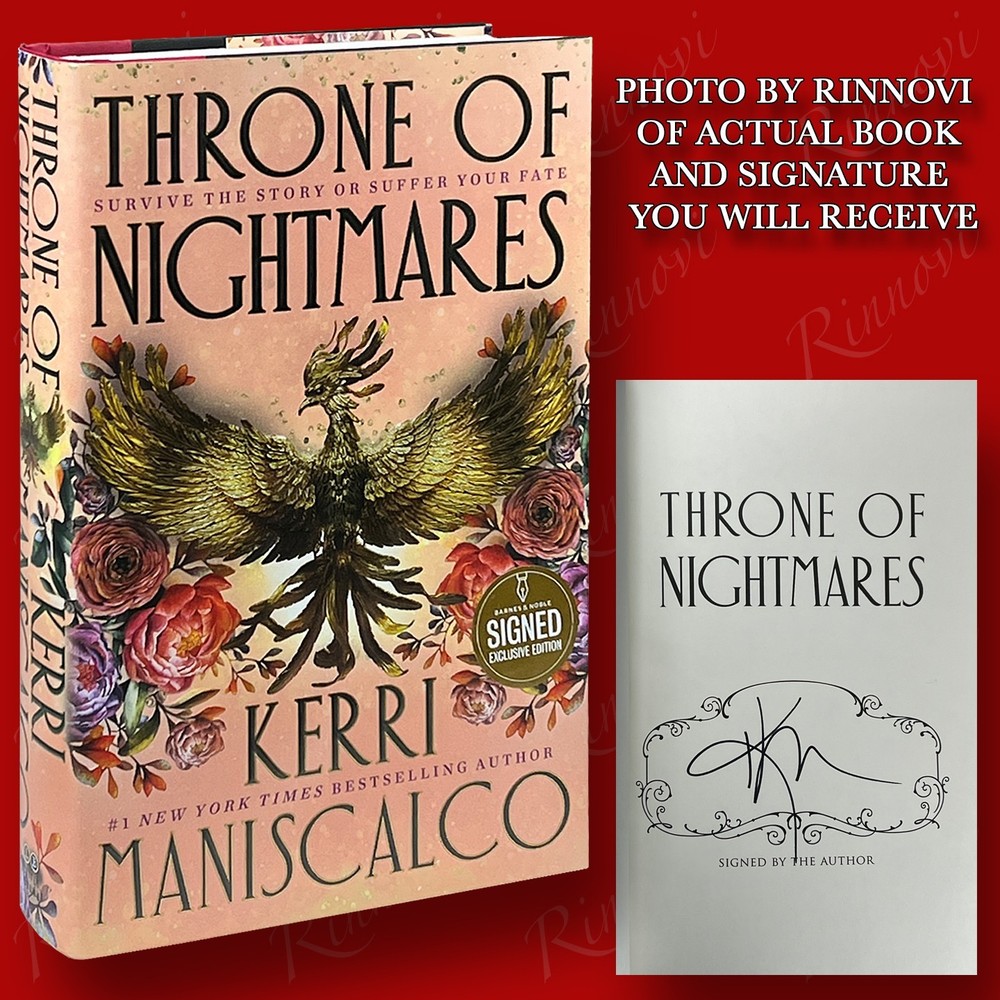 Throne Of Nightmares SIGNED Kerri Maniscalco (2026,HC,1st/1st, EXCL Edition) NEW