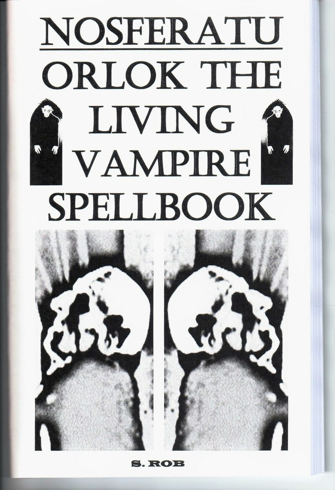 NOSFERATU: ORLOK THE LIVING VAMPIRE SPELLBOOK 72 page staple bound book dracula