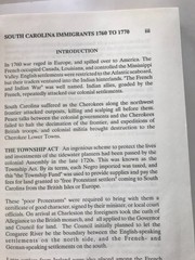 South Carolina Immigrants 1760-1770