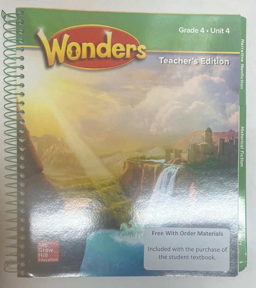 McGraw Hill Wonders Grade 4 Unit 4 Teachers Edition 2020