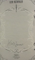 Anno Dracula ✎ SIGNED ✎ Kim Newman 30th Anniversary Edition Book NEW