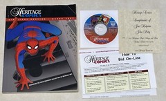 Vintage Heritage Comics Signature Auction Catalog Book March 2002 w/ CD Rom Disc