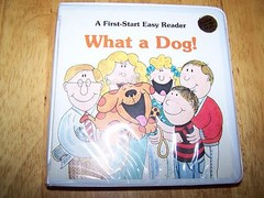VTG 1980 A First Start Easy Reader What A Dog! Troll Book and Cassette Tape