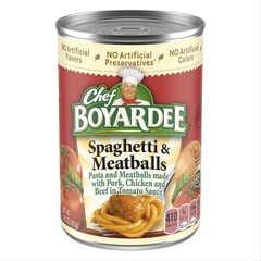 Microwave-Ready Spaghetti and Meatballs – 14.5 oz Cans Set of 6 for Easy Dinners