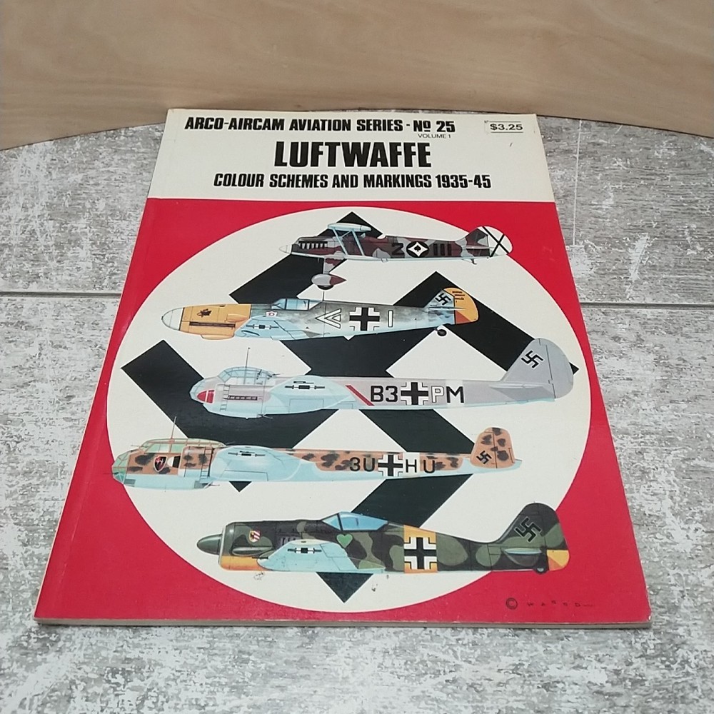 Arco-Aircam Aviation Ser #25, Vol 1: Luftwaffe 1935-45 by Martin Windrow SC 1971