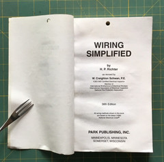 NEW 38th EDITION WIRING SIMPLIFIED by H. P. RICHTER and W.C. Schwan. 182 pages