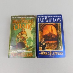 Lot 2 Tad Williams Paperbacks Sci-Fi Fantasy Dragonbone Chair War of the Flowers