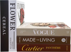 5 PCS Coffee Table Books for Room Decor, Fake Books(Cardboard), Home Decor | No