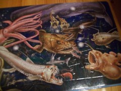 Ocean Creatures Jigsaw Book With 5 Puzzle ~ 48 Piece Hardback