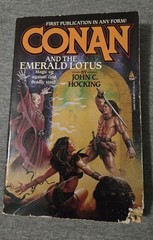 Conan & the Emerald Lotus by John C. Hocking 1st Print 1995 Damaged But Readable