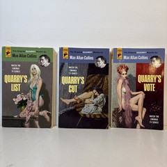 Quarry Novels Hard Case Crime Paperback Lot Max Allan Collins List, Cut, Vote