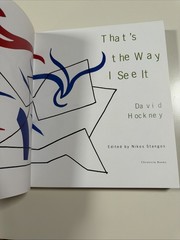 THAT’S WAY I SEE IT *Very Good Condition* David Hockney