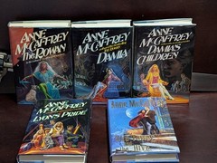Anne McCaffrey Tower & Hive 5 Book Lot 1st/1st SIGNED Damia HC Mylar Unread