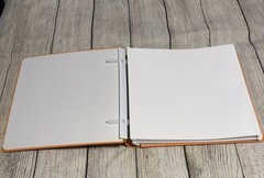 Creative Memories 12×12 Flex-Hinge Scrapbook Album Book Orange & 29 pages