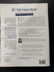 DBT Skills Training Manual Paperback by Marsha M. Linehan 2nd Edition—NO NOTES