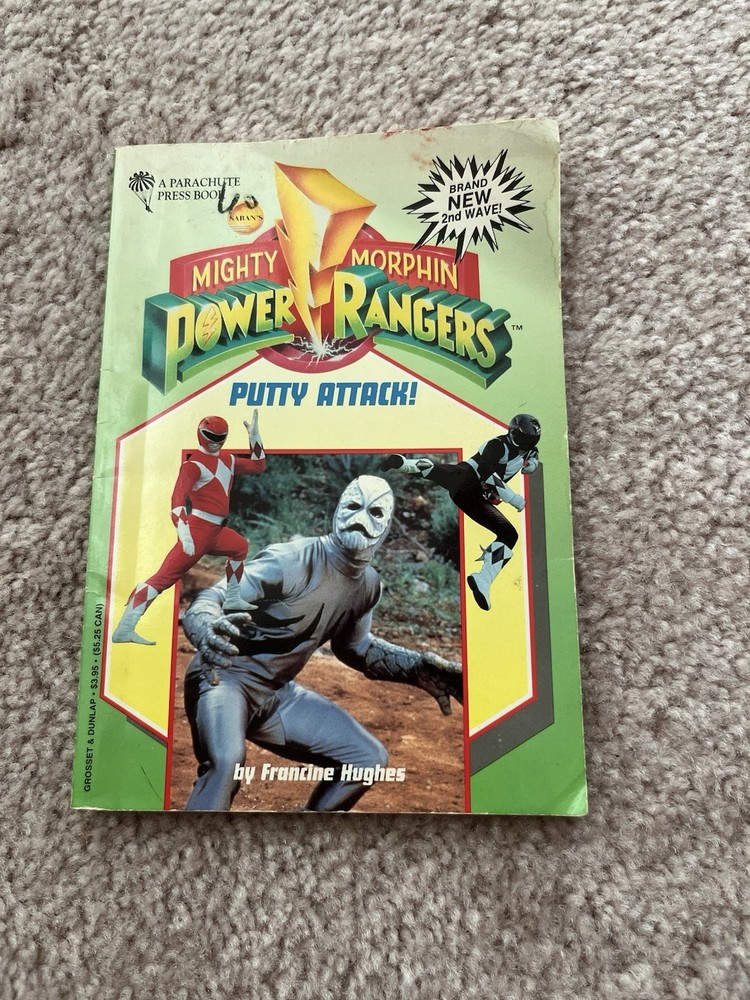 Power Ranger Book Putty Attack Paperback Book 1994 Vintage Mighty Morphin