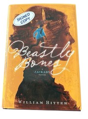 Beastly Bones: A Jackaby Novel by William Ritter 2015 Algonquin Signed Copy HCDJ