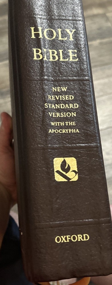 Brown NRSV HOLY BIBLE Apocrypha OXFORD New Revised Stand Berkshire Leather