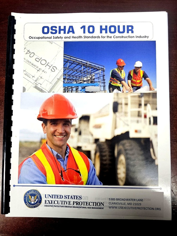 New OSHA 10 Hour Student Participation Guide