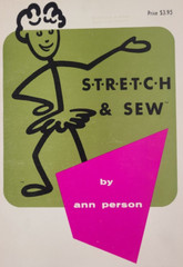 Vtg 1970 Stretch & Sew Instruction How to Book for Knit Fabric by Ann Person