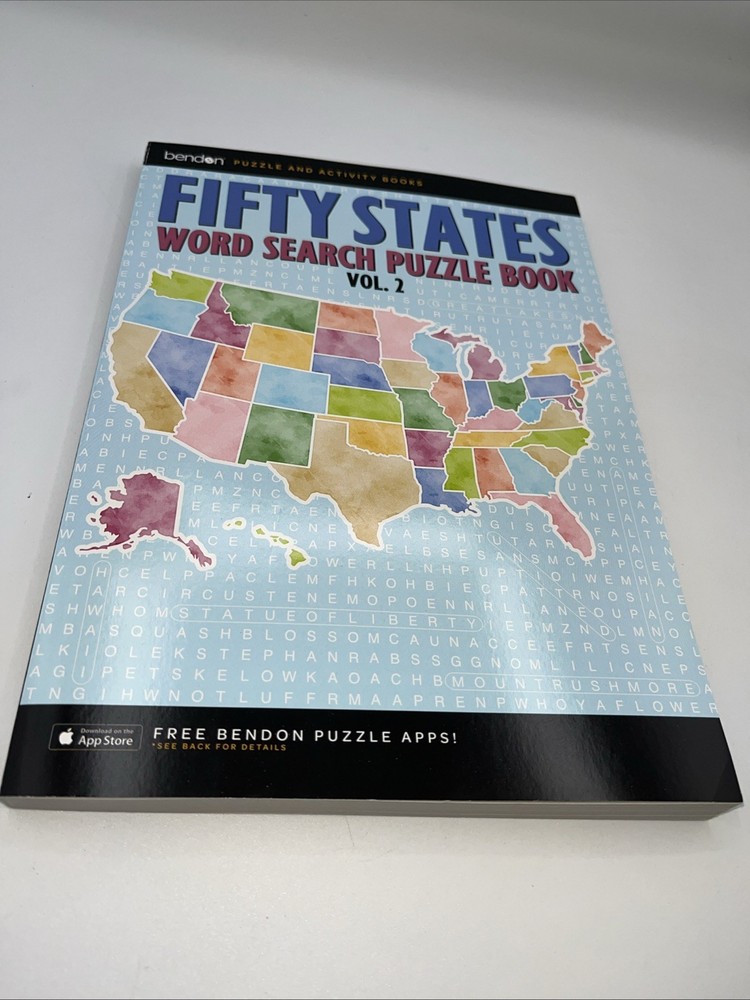 BENDON Fifty States Word Search Puzzle Book (Vol. 2)