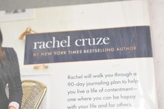 The Contentment Journal Rachel Cruze Ramsey Press Gray Cloth HC Guided Journal