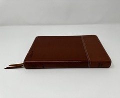 NIV Thinline Bible Tan Leathersoft Red Letter 9.4 font ISBN 978-0-310–44886-0