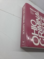 1992 Ohio Criminal Justice Book – By Banks Baldwin Law Publishing Company