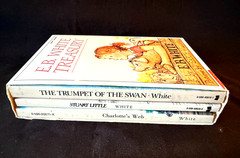 1987 set 3 Books by E. B. White TREASURY : Charlotte’s Web, Stuart Little, Swan