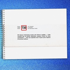 BERNINA 730 Sewing Machine Illustrated Parts Manual CLOSURE – TOUGH FRONT & BACK