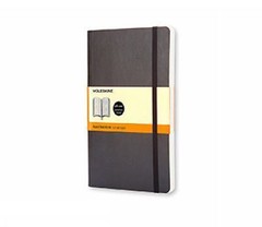 Moleskine Classic Notebook, Pocket, Ruled, Black, Soft Cover (3. 5 X 5. 5)