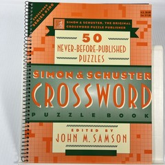 Simon & Schuster Crossword Puzzle Book By John M. Samson Spiral Bound 1997