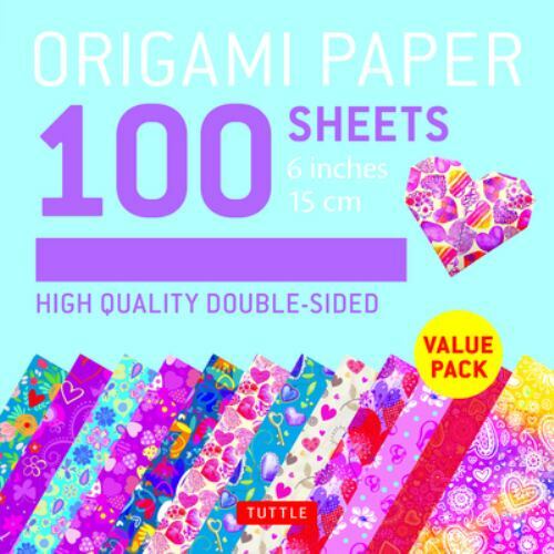 Origami Paper 100 Sheets Hearts and Flowers 6 (15 Cm) : Tuttle Origami Paper:…