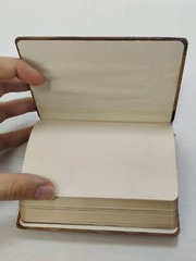 1950’s Red Letter New Testament Olive Wood Pocket Bible Jerusalem 3.5″ × 4.75″