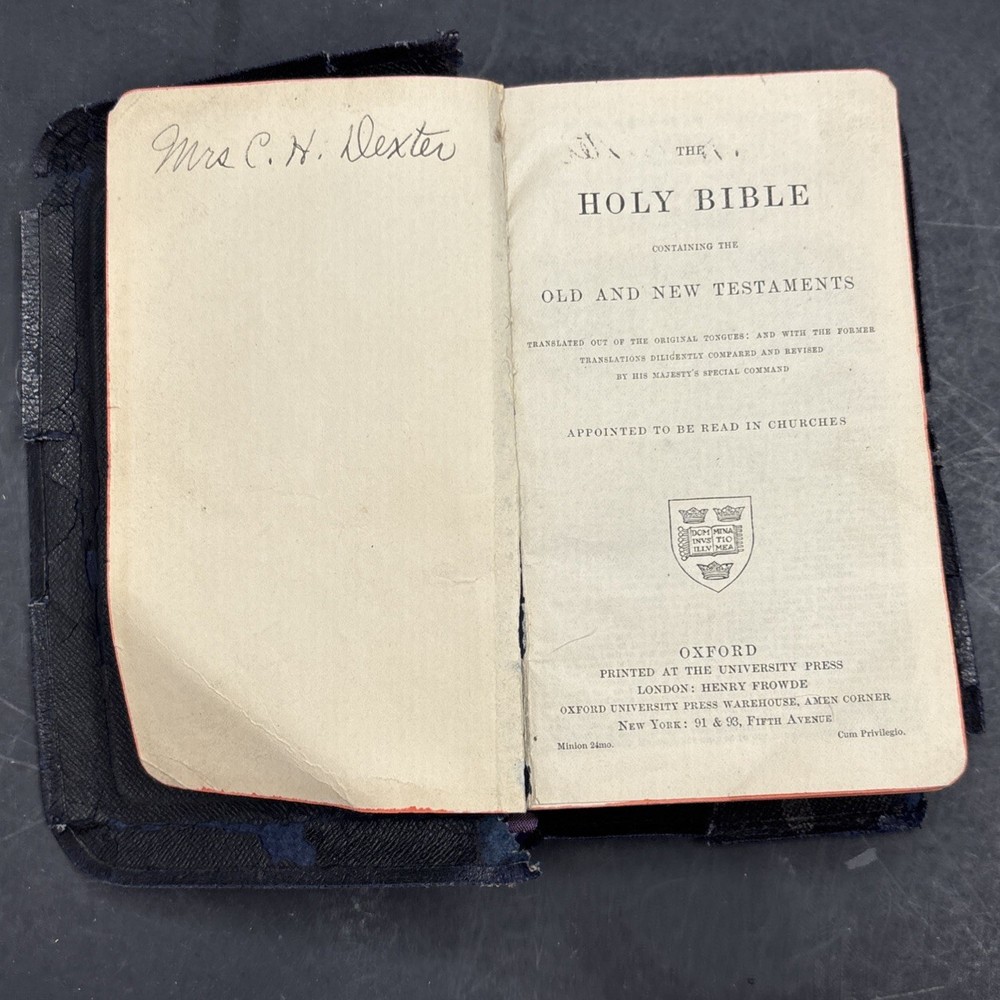 Holy Bible Oxford 6”x4”x 1 1/2” University Press London Appointed To Be Read