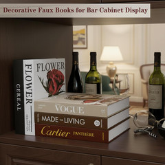 5 PCS Coffee Table Books for Room Decor, Fake Books(Cardboard), Home Decor | No