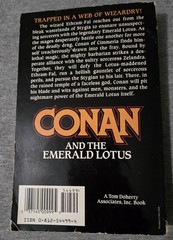 Conan & the Emerald Lotus by John C. Hocking 1st Print 1995 Damaged But Readable