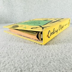 Cooking Clips Recipe File 3 Ring Binder Book Yellow Vintage UNUSED