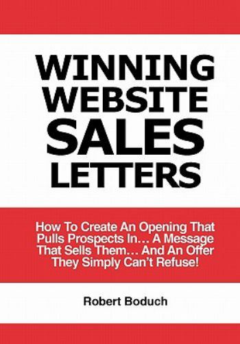 Winning Website Sales Letters by Boduch, Robert, Like New Used, Free shipping…