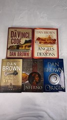 Dan Brown Hardcover Book Lot 5 First Editions Da Vinci Code Inferno Origin
