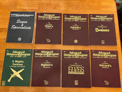 AD&D Wizards Dwarves Psionics Complete Handbook 2nd Edition TSR Lot of 8 *READ*