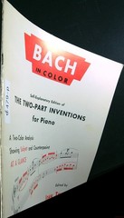 J.S. Bach In Color Two-Part Inventions Piano John Thompson Vtg Music Book 479p