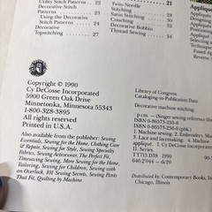 Vtg Lot of 10 Singer Sewing Reference Library Books Late 1980’s 1990s Techniques